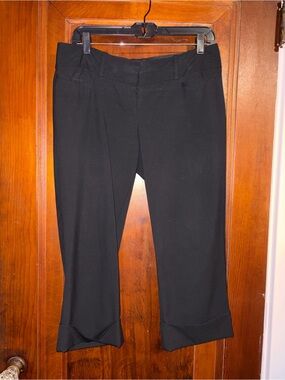 The Limited Black Collection Drew Fit Capri With Cuff Dress Pants - Black